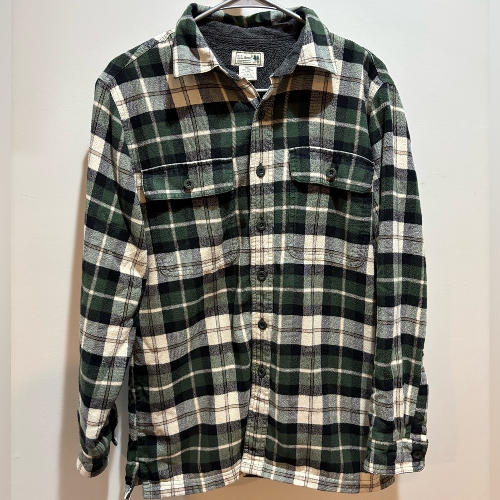 🔥L.L. Bean Gray Cotton Blend Garment. Like new